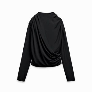Brand new- Zara Draped Blouse- limited studio edition